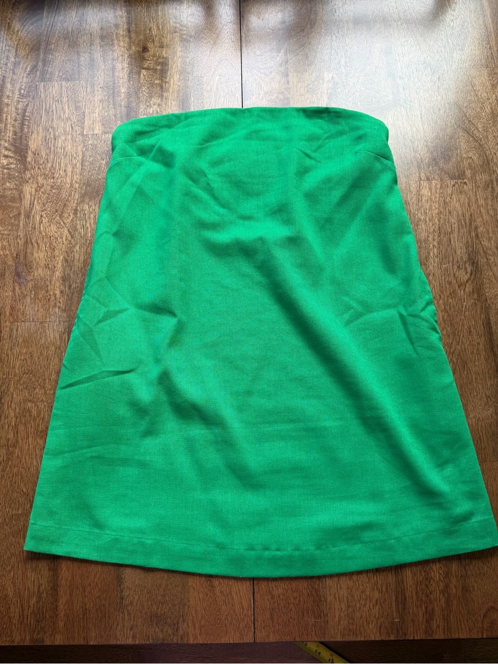 Double Zero Bright Emerald Strapless Tube Dress